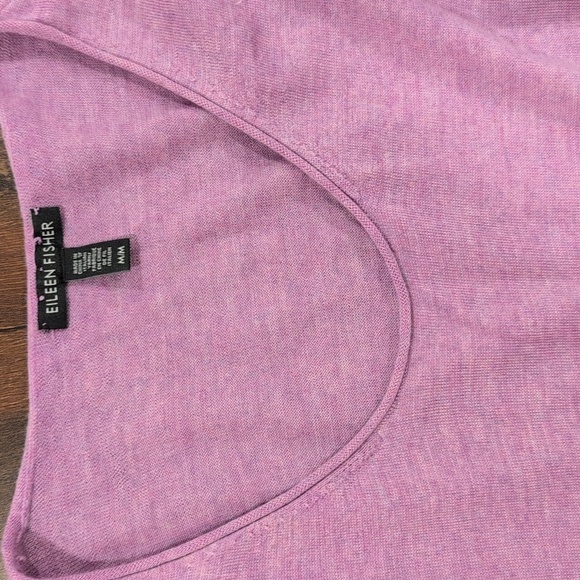 Eileen Fisher 100% Merino Wool dress, size Medium, Lavender,GUC - Picture 5 of 8